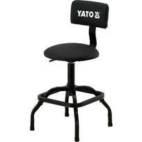 Yato reguliuojamas kėdė YT-08785, 135 kg, 640-820 mm, 360°, juoda, patogi atloša, 4 stabilūs kojos