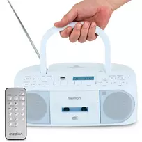 Asmeninis radijas MEDION 50079332 – DAB+/FM skaitmeninis imtuvas, 6 W RMS, LCD ekranas, Bluetooth 10 m, 3,5 mm ausinių lizdas