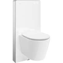 Mexen Rico ant sienos montuojamas WC komplektas su pneumatinės sistemos stelažu Tex Air G ir WC Tornado bei lėtai