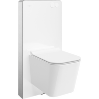 Mexen Teo pakabinamasis WC komplektas su pneumatiniu rėmu Tex Air G su WC dubeniu ir lėtai nusileidžiančiu dangčiu, baltas