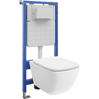 Mexen Timo požeminis WC komplektas, pneumatinis Tex Air Slim rėmas su Tornado WC dubeniu ir lėtai nusileidžiančiu dangčiu,