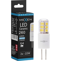 Mexen Oris LED lemputė G4, 2W, Šaltai balta - 6500K, 260 lm - L115-G4-0265-02