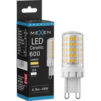 Mexen Aura LED lemputė G9, 4,8W, Šilta - 3000K, 600 lm - L121-G9-0530-01