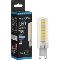 Mexen Aura LED lemputė, reguliuojama G9, 6W, šalta - 6500K, 780 lm - L122-G9-0665-01
