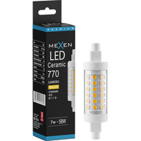 Mexen Vega LED lemputė R7S, 7W, Šilta - 3000K, 770 lm - L125-R7S-0730-01