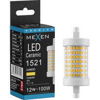 Mexen Vega Pritemdoma LED lemputė R7S, 12W, Šilta - 3000K, 1521 lm - L125-R7S-1230-01
