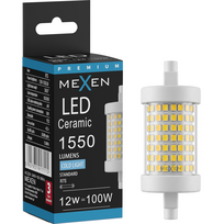 Mexen Vega LED lemputė su ryškumo reguliavimu R7S, 12W, Šalta - 6500K, 1550 lm - L125-R7S-1265-01