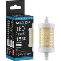Mexen Vega LED lemputė su reguliuojamu ryškumu R7S, 12W, Neutralus - 4000K, 1550 lm - L125-R7S-1240-01
