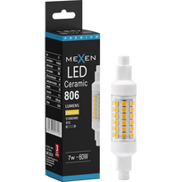 Mexen Vega LED lemputė R7S, 7W, Šilta - 3000K, 806 lm - L126-R7S-0730-01