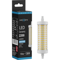 Mexen Vega Reguliuojama LED lemputė R7S, 18 W, Šalta - 6500K, 2200 lm - L125-R7S-1865-02