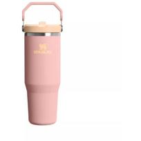 Stanley The IceFlow Flip Straw 2.0 Tumbler 28134240217, 0,89L, rožinė, šiaudelis, rankena, 12h šalta, 2 dienas su ledu