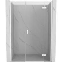 Mexen Mist-H dešros durys prausimosi teisės 135 cm, skaidrios, baltos - 8A5-135-001-20-00-P