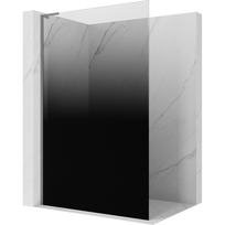 Mexen Kioto L Dušo sienelė Walk-in 120 x 200 cm, ombre juoda 8 mm, gun metalas - 800-120-103-95-76