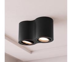 BRILAGI - Taškinis šviestuvas MIA DOUBLE 2xGU10/30W/230V juodas