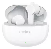 realme Buds T110 True Wireless ausinės - 38h baterija, AI ENC, IPX5, Bluetooth 5.4, 10mm žemų dažnių garsiakalbis, USB-C greitas įkrovimas, žemos delsos režimas, jutiklinis valdymas, balta
