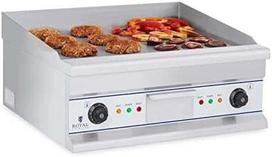 Sklandžiai grotelių plokštelė elektrinė grilis kepimui 60cm 400V Royal Catering RCG 60S