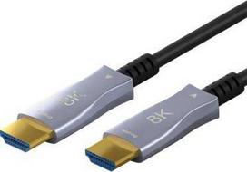 Kabelis HDMI-HDMI 20m (HDMI 2.1) optinis hibridinis 8K @ 60 Hz/ 4K @ 120 Hz Goobay