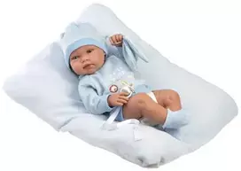 Llorens 84345 NEW BORN kūdikis - realistinė kūdikio lėlė su viso vinilo kūnu - 43 cm