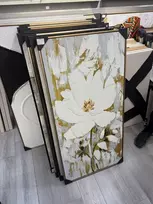 „Baltoji magnolija“ reljefinis vertikalus paveikslas, 60 × 120 cm