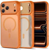Dėklas Tech-Protect MagPrime MagSafe CC Case, skirtas iPhone 18 Pro Max / 17 Pro Max – matinė oranžinė