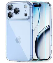 Tech-Protect FlexAir Case + Tech-Protect Glass Fit+ 2 vnt. Tempered Glass for iPhone 18 Pro Max / 17 Pro Max - Clear