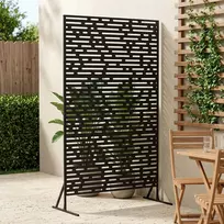 Privatumo žaliuzės 100 x 50 x 180 cm Plienas Juoda