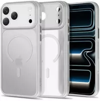 Tech-Protect MagPrime MagSafe CC dėklas, skirtas iPhone 18 Pro / 17 Pro – matinė pilka