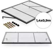Įėjimo durų stogelis 140x90 cm su UV apsauga MultiGarden
