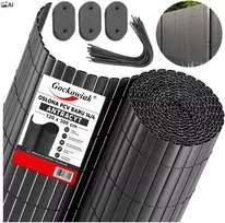 PVC balkono uždangalas 120x300 cm BARU antracito spalvos