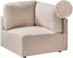 Sofa Beliani MESNALI Boucle smėlio spalvos kampinis modulis