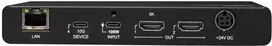 USB-C jungčių stotelė - Lindy 43425 susitikimų kambario stotelė, 2× 4K HDMI, 100 W PD, juoda