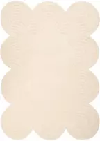 Beliani MALVAN smėlio spalvos vilnonis kilimas, 160 x 230 cm