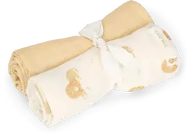 Little Dutch Swaddles set muslin 2 pcs `Safari Leo´ 70 x 70 cm