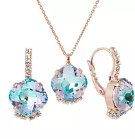 Diamond Sky Jewelry Papuošalų rinkinys moterims DiamondSky „Crete (Vitrail Light)“ su Preciosa® kristalais