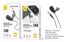 MTK OnePlus mikrofonas su segtuku - Juoda - 3 metrų laidas - Mini Jack