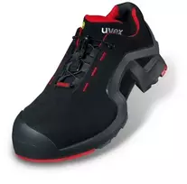 Uvex 85162, Unisex, Suaugusiems, Apsauginiai batai, Juoda, Raudona, ESD, S3, SRC, Greitieji raišteliai
