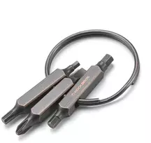 Rockbros VK-ARCO3 ROAD TO SKY Multitool 6-in-1 raktų pakabukas - ruda