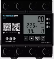 Thorgeon Elektros energijos matuoklis, 380Vac, 3 fazių, 80(100A), išmanus, DIN bėgelio tvirtinimas, Wi-Fi, TUYA / Smart Life
