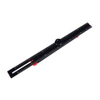 Reguliuojamas T-kampainis matavimo įrankis žymėjimui 2 viename Stalių aliuminio lydinio kampainis 60cm Juodas black