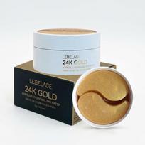 [Lebelage] Dr. 24K Gold Hydrogel Eye Patch (60 Pcs) - [K-BEAUTY] Viral Under-Eye Brightening 60 patches black