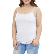 Summer Plus Size Women Vest Solid Color Sling Camisole Top Loose Fit Elastic Suspenders Sleeveless Tank Top 6XL beige