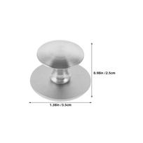 3Pcs Self-Stick Drawer Handles Stainless Steel Modern Round Cabinet Pulls No Punch No Drill for Kitchen Closet Wardrobe Doors juoda