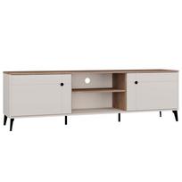 Tv Cabinet Point 2D Cashmere Beige Oak Castello Tv Cabinet 2 Door Shelves