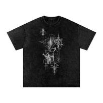 Silent Hill Pyramid Head Vintage Oversized Tee, 2000s Grunge T-Shirt and kids shirt, Cool Old-school Style, Vintage Y2k Style Shirt and kids shirt 130 black