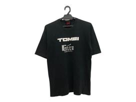 Vintage 90s TOMEI by gira sports aftermarket car performance parts racing promo tee single stitch soft material jdm motorsport style rare 130 black
