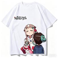 Vintage Washed Toilet-Bound Hanako-kun Jibaku Shonen Supernatural Anime Anime Merch Graphic T-shirt Men Women Printed Tee Summer Casual Fashion 4XL