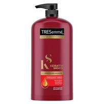 TRESemme Keratin Smooth Shampoo 1 Ltr & 340 ml, With Argan Oil for Straighter, Shinier Hair - Nourishes Dry Hair & Controls Frizz brown