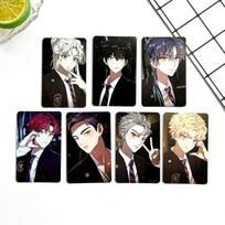 ENHYPEN 7pcs Photocard Set Dark Moon Anime Character Lomo Cards Kpop Boy Group Fan Support Collection Postcards Hand Account DIY Decorative Gift