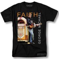 George Michael Shirt Faith Merch Concert Tour Vntg Graphic Design Tshirt S gray