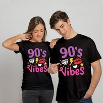 90-ųjų 1990-ųjų Devintojo dešimtmečio nuotaikos Moteriški marškinėliai Juokingi gimtadienio Unisex marškinėliai Viršus 3XL brown